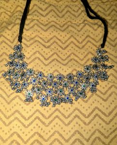 Oxidised Floral Choker Necklace | Boho Ethnic Jewe