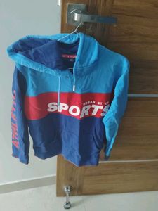 kids boys Blue Sports Hoodie
