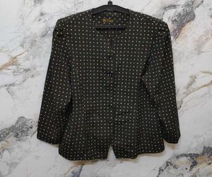 Vintage Polka Dot Button-Up