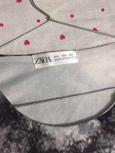 ZARA Mesh full sleeve crop top