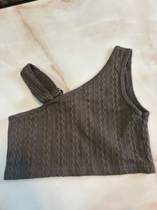 Stylish One-Shoulder Knit Top