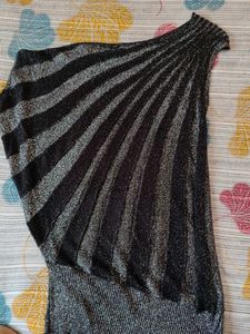 Sparkly One-Shoulder Top