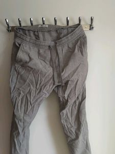 Casual Grey Linen Pants
