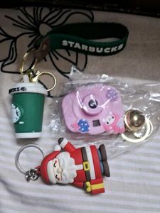 Starbucks & My Melody Keychains