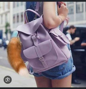 GrafeaStylish Lavender Leather Backpack