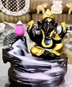 Lord Ganesha Incense Burner with 10 Cones