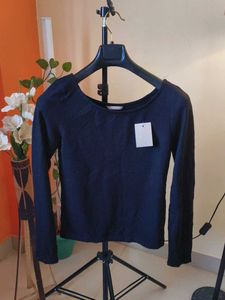 Korean Stylish Black Long Sleeve Top