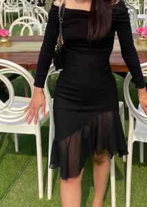 Chic elegant black skirt
