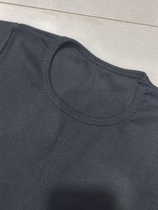 Ribbed Black Crop Top