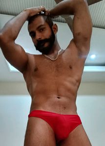 Men's Red Swim Briefs