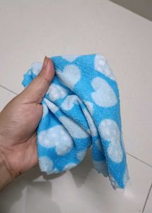 Cute Blue Heart Pattern Cloth