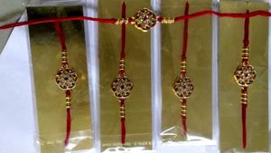 Designer Rakhis for Rakshabandhan combo of 5 piece