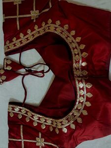 Maroon Embroidered Blouse