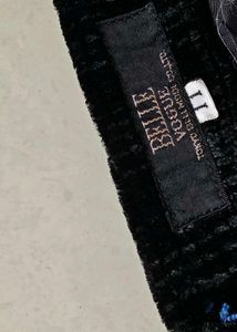 Black velvet skirt
