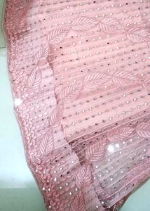Pink Net Lehenga