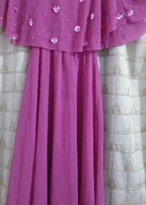 Beautiful Sequence Pattern Dress For 10-12 Girls