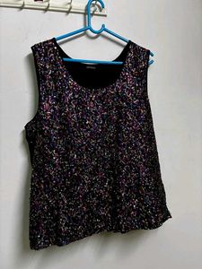Sparkly Sequin Sleeveless Top