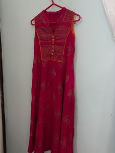 Stylish Pink Printed Kurti