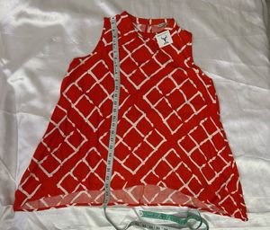 Chic Geometric Print Sleeveless Top