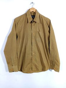 Solemio Brown Full Sleeves Button Down Casual Shirt (Men's)