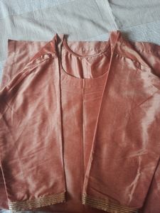 Peach Color Sharar Set