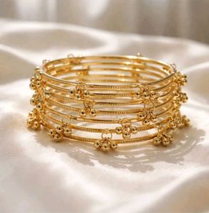 Elegant Gold Plated Bangles Set