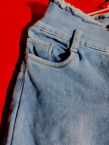 H&amp;M Light Wash Distressed Denim Jeans