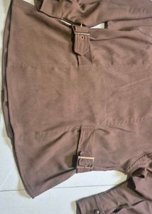 Stylish Brown Utility top