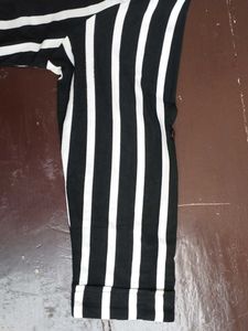 Striped Black &amp; White Top
