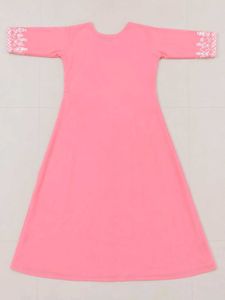 Pink Embroidered Anarkali kurti