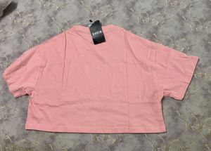 Shein Pink Graphic Print Tee