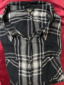 Roadster Black And Grey Womens Shirt
