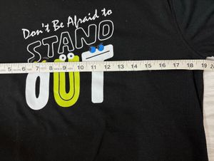 Black Graphic Hoodie "Don't Be Afraid to STAND OUT