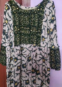 Boho Maxi Dress with Vintage Print