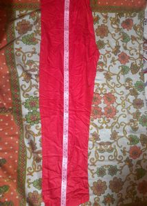 White &amp; Red Stripe Pant M Or L Size