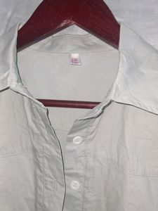 Full Sleeves Office Shirt Light Green Color