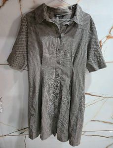 Checked Shirt Dress