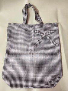 Gingham Tote Bag Set