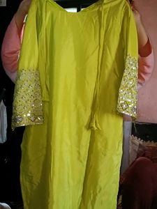 Embroidered Kurta dupatta and farshi shalvar