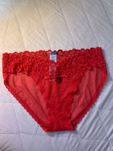 Red Lace Briefs