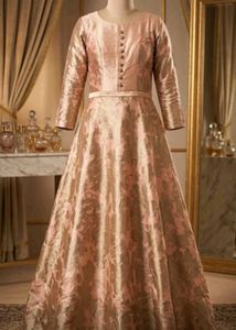 Elegant Brocade Ethnic Gown