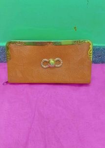 Elegant Tan Clutch Bag