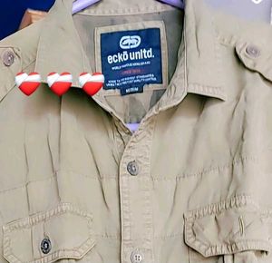 Men's Olive Green Casual Shirt