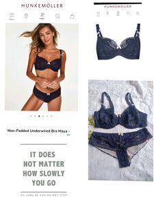 Elegant Navy Lace Bra & Panty Set
