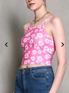 Vibrant Floral Print Tank Top