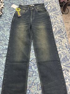 Wide Leg Jeans - Dark Wash Denim