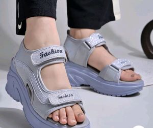 Shoetopia Comfortable &amp; Sporty Grey Sandals