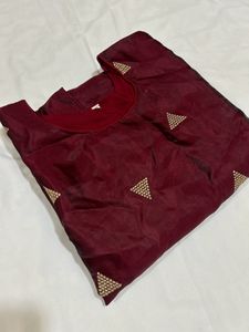 Elegant Maroon Kurta
