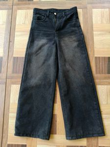 Stylish Wide Leg black Jeans