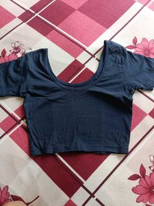 Stylish Navy Blue Blouse